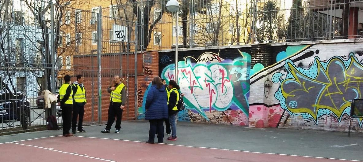 La cancha de El Cubo, emblemática en Retiro