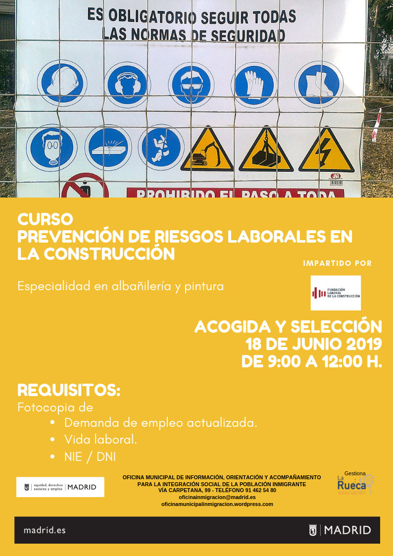 CURSO GRATUITO PRL EN LA CONSTRUCCIÓN