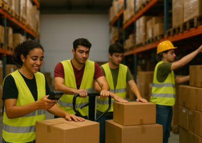 Curso de operaciones básicas de almacén y carné de carretillero