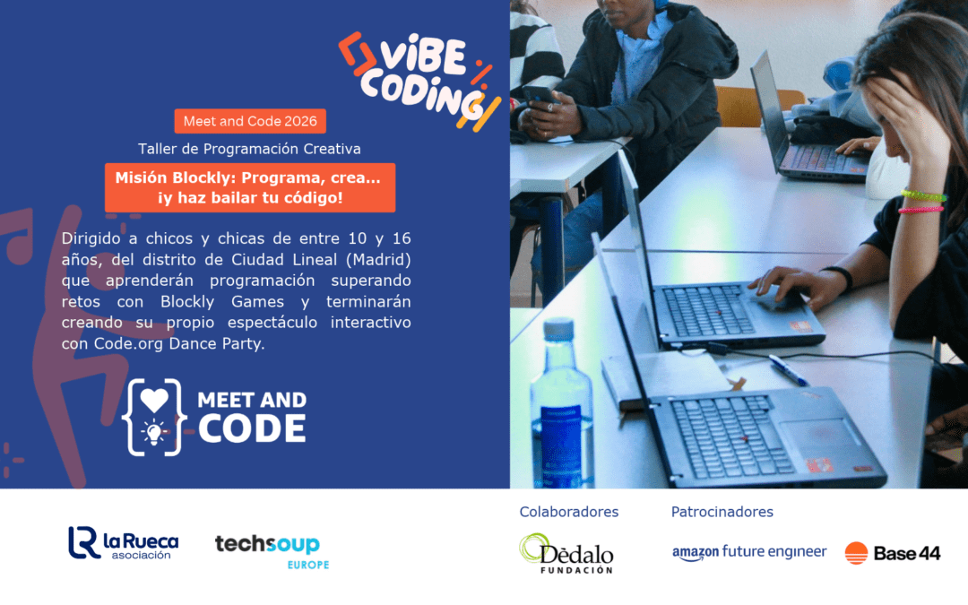 Misión Blocky: Programa, crea…¡y haz bailar tu código! Meet and Code 2026